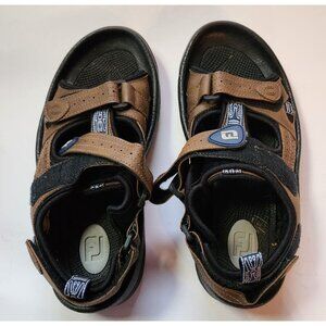 FootJoy Mens Golf Sandals 7M With SoftSpikes In Brown